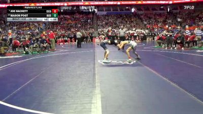 1A-120 lbs Champ. Round 2 - Mason Fogt, Hudson vs Joe Hackett, Columbus Catholic