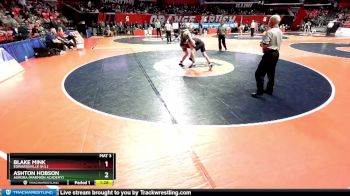 3A 144 lbs Cons. Round 2 - Blake Mink, Edwardsville (H.S.) vs Ashton Hobson, Aurora (Marmion Academy)