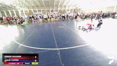 100 lbs Cons. Round 1 - Parker Faulkner, CA vs Hailee Cooper, WY