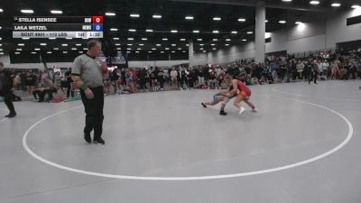 110 lbs Champ. Rd Of 32 - Stella Isensee, Betterman Elite Wrestling vs Laila Wetzel, NB Elite Wrestling Club