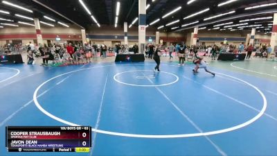 63 lbs Cons. Round 3 - Cooper Strausbaugh, Spartan Mat Club vs Javon Dean, Texasports Black Mamba Wrestling