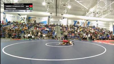 110 lbs Champ. Round 1 - Natalie Sime, Shawnee Mission West vs Kimberly Altamirano-Cruz, Manhattan