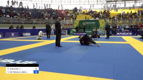 Carlos Eduardo vs YURI DE PAULA LIMA 2023 Brasileiro Jiu-Jitsu IBJJF