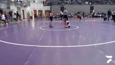 68-74 lbs Champ. Round 1 - Colt Fiscus, Red Cobra vs Addalynn Hurt, Boonville Wrestling Club