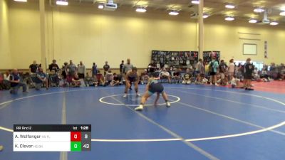 182 lbs Rr Rnd 2 - Andrew Wolfanger, HS Flying Dutchmen vs Kolton Clever, HS Bad Karma