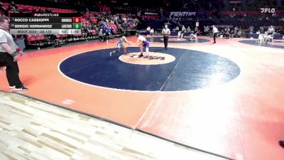 3A 132 lbs Champ. Round 1 - Rocco Cassioppi, Rockton (Hononegah) vs Sergio Hernandez, Roselle (Lake Park)