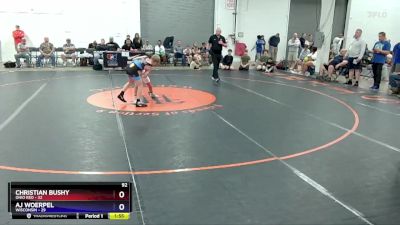 92 lbs Placement Matches (8 Team) - Christian Bushy, Ohio Red vs AJ Woerpel, Wisconsin