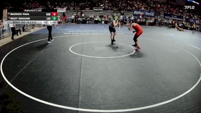 D 2 215 lbs Champ. Round 2 - Maddox Paul, North DeSoto vs Riley Graham, Lakeshore