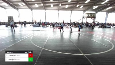 83 lbs Semifinal - Gabriel Gustafson, New Mexico Outlaws vs Devin Delegarito, Stout Wrestling Academy