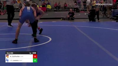 125 lbs C Of 16 #2 - Kyle Gollhofer, Northern Iowa vs Tucker Owens, Air Force