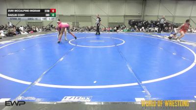 125 lbs Semifinal - Zuri McCalpine-Ingram, Storm 7-12 vs Daelin Cody, Girls With Grit 7-12