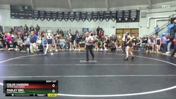 135 lbs Semifinal - Chloe Sanders, Vinton-Shellsburg vs Paisley Bro, South Tama County
