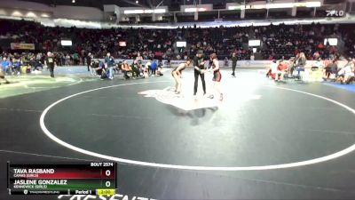 Girls 145 lbs Quarterfinal - Tava Rasband, Camas (Girls) vs Jaslene Gonzalez, Kennewick (Girls)