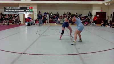 138 lbs Quarterfinal - Nalani Garcia-gutierrez, Mica Mountain vs Karlie Schneider, Sahuaro High School