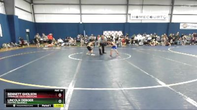 63 lbs Cons. Round 2 - Bennett Gholson, Timberline Youth Wrestling vs Lincoln DeBoer, Fighting Squirrels