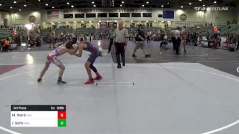 90 lbs 3rd Place - Michael Ward, Stallion Wrestling Club vs Isaid Solis, Fernley