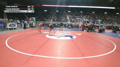 4A-150 lbs Quarterfinal - Dane Arnoldi, Rock Springs vs Blake Edwards, Thunder Basin High School