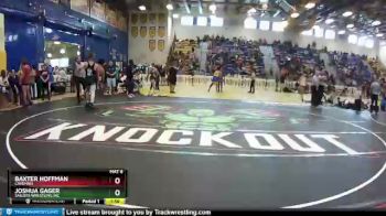 195 lbs Quarterfinal - Baxter Hoffman, Caveman vs Joshua Gager, Sailors Wrestling Inc