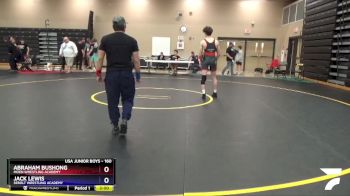 160 lbs Cons. Semi - Abraham Bushong, Moen Wrestling Academy vs Jack Lewis, Sebolt Wrestling Academy