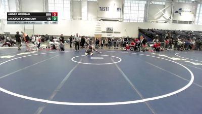 144 lbs Champ. Round 3 - Jackson Schneider, Club Not Listed vs Andre Newman, Black Belt Wrestling Academy