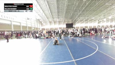 76 lbs Cons. Round 2 - Dillon Roundy, Iron County Wrestling Academy vs Braxton Hardy, Team Prestige Wrestling