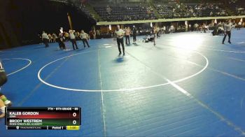 85 lbs Cons. Round 3 - Brody Westrem, Moen Wrestling Academy vs Kaleb Gordon, Iowa