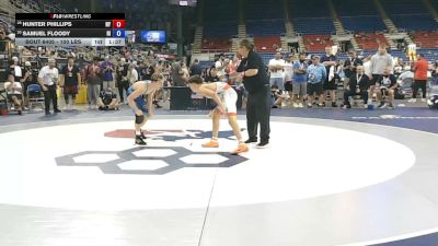 100 lbs Cons. Sub-rd Of 16 - Hunter Phillips, New York vs Samuel Floody, Rhode Island