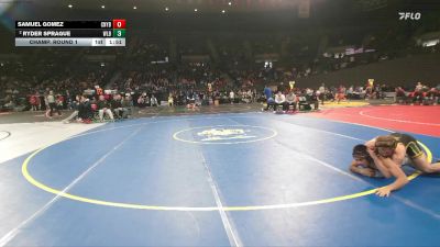 6A Boys 138 lbs Champ. Round 1 - Samuel Gomez, Century Boys vs Ryder Sprague, West Linn Boys