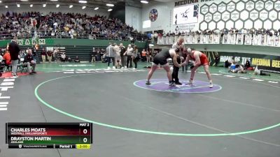 215 lbs Champ. Round 2 - Charles Moats, Westfall (Williamsport) vs Drayston Martin, Ashland