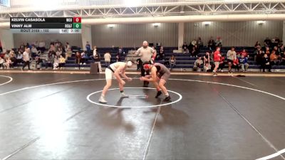 165 lbs Champ. Round 2 - Vinny Alm, Rochester Community & Tech. College vs Kelvin Casasola, Western Colorado University