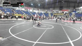 57 lbs Round Of 16 - Jaxson Arce, Ridge WC vs Beric Brossart, Rugby SWAT