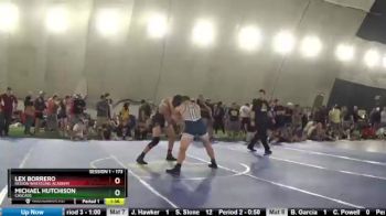 173 lbs Champ. Round 2 - Lex Borrero, Region Wrestling Academy vs Michael Hutchison, Cascade