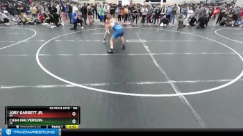 132 lbs Cons. Round 5 - Jory Garrett Jr., OK vs Cash Halverson, AZ