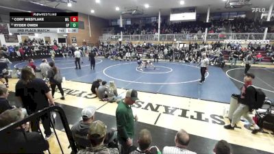 126 lbs 3rd Place Match - Ryder Owen, Gonzaga Prep vs Cody Westlake, Belgrade