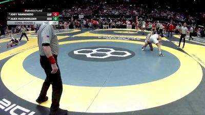 D2-175 lbs Cons. Round 2 - Alex Hackwelder, Hubbard vs Joey Pannunzio, Canfield