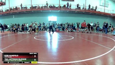 125 lbs Cons. Round 2 - Kori Hunefeld, Unattached vs Troi Antoniah Bledsoe, HardWay Wrestling Academy