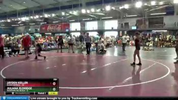 110 lbs Semis (4 Team) - Jayden Keller, Black Mambas vs Juliana Eldridge, Assassins WC Black