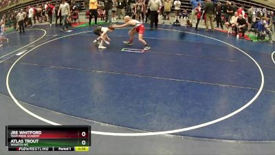 79 lbs Quarterfinal - Jre Whitford, Team Pride Academy vs Atlas Trout, Wasatch WC