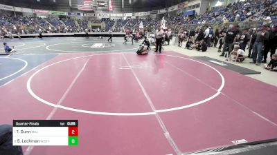 130 lbs Quarterfinal - Thomas Dunn, Milliken Middle School vs Stran Lechman, West Grand