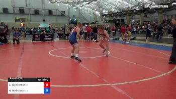 71 kg Round Of 32 - Zachary Gunderson, Team Wisconsin vs Hunter Meinzen, Montana