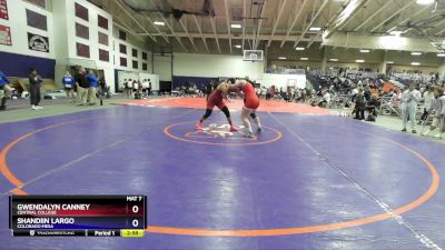 191 lbs Cons. Round 4 - Shandiin Largo, Colorado Mesa vs Gwendalyn Canney, Central College