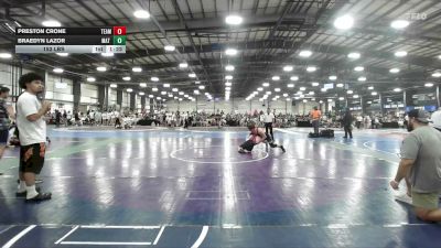 152 lbs Rr Rnd 1 - Preston Crone, Team Dark Horse Black - HSB vs Braedyn Lazor, Mat Warriors Red - HSB