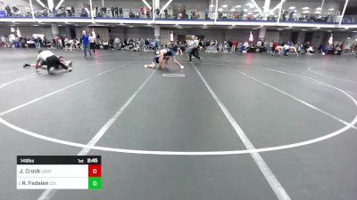 149 lbs Round Of 32 - Jack Crook, Unattached-Unrostered vs Richard Fedalen, Columbia