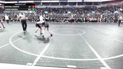 85 lbs Round Of 16 - Mitchell Martin, Sly Fox Wrestling Club vs Canon Russell, Wentzville Wrestling Federation