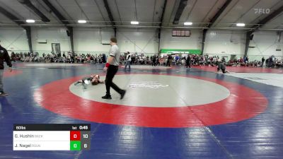 60 lbs Rr Rnd 1 - Grayson Hushin, Backyard Bullies Wrestling Club vs Jaden Nagel, Roundtree Wrestling Academy - (B)