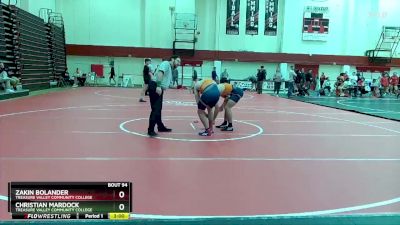 157 lbs Cons. Round 3 - Christian Mardock, Treasure Valley Community College vs Zakin Bolander, Treasure Valley Community College