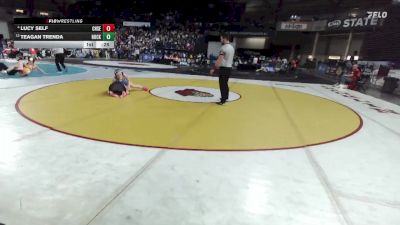 Girls 2A 135 lbs 3rd Place Match - Teagan Trenda, Hockinson (Girls) vs Lucy Self, Chief Sealth (Girls)