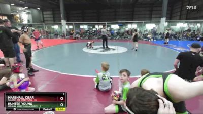 75 lbs Round 5 (6 Team) - Marshall Cisar, RALEIGH ARE WRESTLING vs Hunter Young, PIT BULL WRESTLING ACADEMY