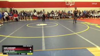 190 lbs Cons. Round 3 - Mason Allen, Clarion-Goldfield-Dows vs Jace Aneweer, Dike-New Hartford
