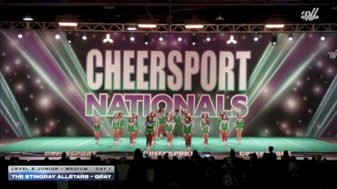 The Stingray Allstars - Gray [2026 L2 Junior - Medium Day 1] 2026 CHEERSPORT National All Star Cheerleading Championship